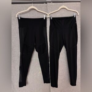Black Leggings with mesh and cut out designs